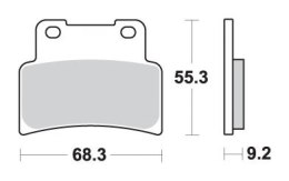 SBS KLOCKI HAMULCOWE KH432 EXCEL ZŁOTY 119