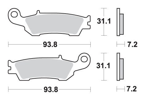 SBS KLOCKI HAMULCOWE KH450 OFFROAD RACING SINTER ZŁOTY