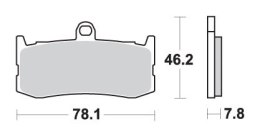 SBS KLOCKI HAMULCOWE KH491 RACING DUAL CARBON TRIU