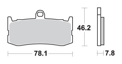 SBS KLOCKI HAMULCOWE KH491 RACING DUAL CARBON TRIU