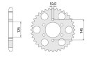 CHT ZĘBATKA TYLNA 866 47 YAMAHA MT 03 855-47C
