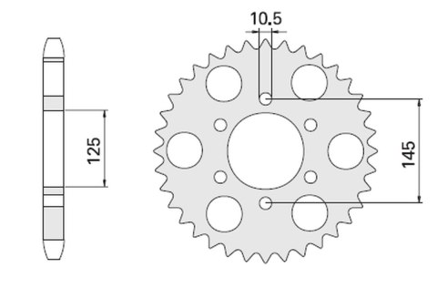 CHT ZĘBATKA TYLNA 866 47 YAMAHA MT 03 855-47C CHT ZĘBATKA TYLNA 866 47 YAMAHA MT 03 855-47C