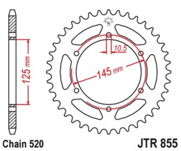 JT ZĘBATKA TYLNA 866 48 YAMAHA XJ 600 DIVERSION 95-0