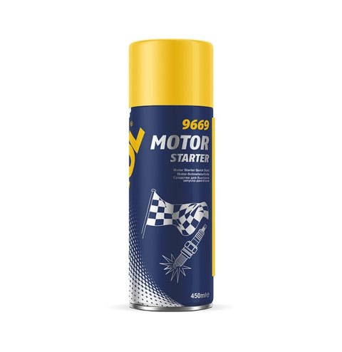 MANNOL MOTO STARTER SAMOSTART -UŁATWIA ROZRUCH SILNIKA SPRAY 450ML 9669 12