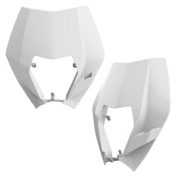 POLISPORT OSŁONA LAMPY PRZÓD KTM EXC/EXC-F/XC-W/XCF-W 08-13 BIAŁY WZÓR OEM