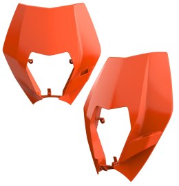 POLISPORT OSŁONA LAMPY PRZÓD KTM EXC/EXC-F/XC-W/XCF-W 08-13 ORANGE WZÓR OEM