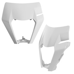 POLISPORT OSŁONA LAMPY PRZÓD KTM EXC/EXC-F/XC-W/XCF-W 17-19 BIAŁY WZÓR OEM
