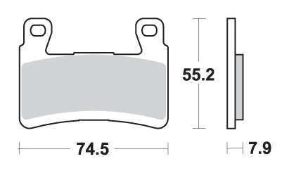 SBS KLOCKI HAMULCOWE KH296 KH265 STREET PERFORMANCE EXCEL SINTER ZX-6R 13