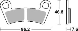 SBS KLOCKI HAMULCOWE KH456 OFF ROAD ZŁOTY POLARIS 450 5