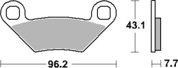 SBS KLOCKI HAMULCOWE KH475 ZŁOTY POLARIS 500 550 850 10