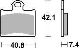 SBS KLOCKI HAMULCOWE KH602 OFF ROAD ZŁOTY KTM SX85 109
