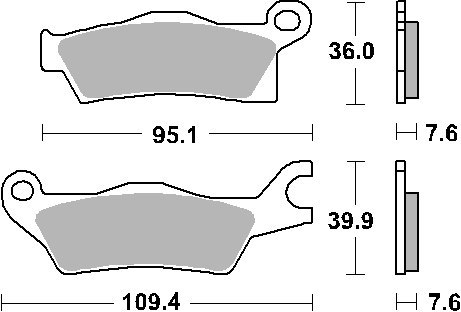 SBS KLOCKI HAMULCOWE KH618 OFF ROAD ZŁOTY 99