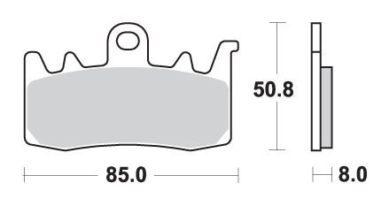 SBS KLOCKI HAMULCOWE KH630 EXCEL ZŁOTE APRILIA BMW DUCA