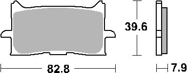 SBS KLOCKI HAMULCOWE KH679 EXCEL ZŁOTE HONDA CRF1000 AF SBS KLOCKI HAMULCOWE KH679 EXCEL ZŁOTE HONDA CRF1000 AF