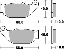 SBS KLOCKI HAMULCOWE KH629 CERAMIC HONDA CBR125 11 CRF2