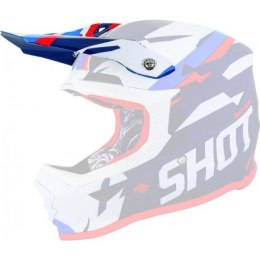 SHOT RACING CZĘŚCI DASZEK (PEAK) DO KASKU FURIOUS SCORE BLUE/NEON ORANGE KOLOR NIEBIESKI/POMARAŃCZOWY FLUO