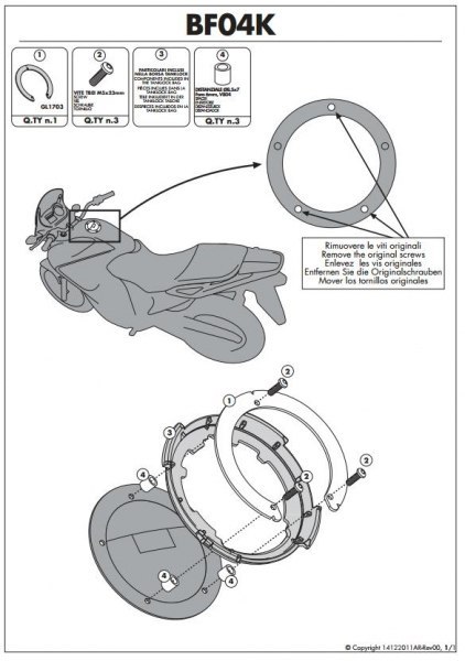 KAPPA MOCOWANIE TANKLOCK ER-6N,ER-6F,VERSYS 1000 KAPPA MOCOWANIE TANKLOCK ER-6N,ER-6F,VERSYS 1000