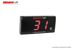 KOSO WSKAŹNIK TEMPERATURY SILNIKA SUPER SLIM WYŚWI