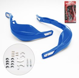 BIKETEC OSŁONY RĄK HANDBARY ALU KOLOR NIEBIESKI Z MOCOWANIAMI 22 MM I 28 MM