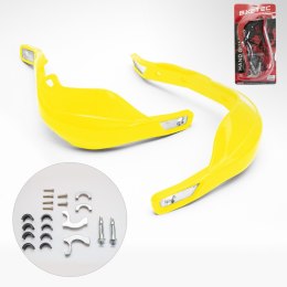 BIKETEC OSŁONY RĄK HANDBARY ALU ŻÓŁTE 22 28MM