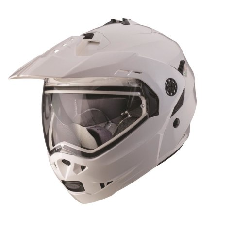 CABERG KASK SZCZĘKOWY FLIP-UP ENDURO TOURMAX PINLOCK BIAŁY METALIK ROZMIAR