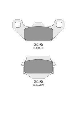 DELTA BRAKING KLOCKI HAMULCOWE KH128 KEF 300 LAKOTA 94-04, KSF 250 94-04 -Z