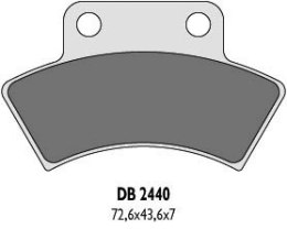 DELTA BRAKING KLOCKI HAMULCOWE KH232 QUADZILLA, TYŁ-ZASTĘPUJĄ DB2440MX-D ORAZ DB2440QD-D