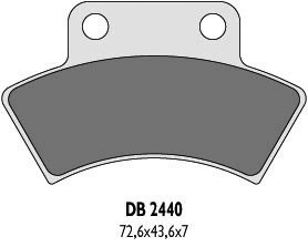 DELTA BRAKING KLOCKI HAMULCOWE KH232 QUADZILLA, TYŁ-ZASTĘPUJĄ DB2440MX-D ORAZ DB2440QD-D