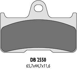 DELTA BRAKING KLOCKI HAMULCOWE KH344 YFM 660 02-08 TYŁ-ZASTĘPUJĄ DB2550MX-D ORAZ DB2550QD-D