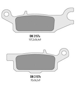 DELTA BRAKING KLOCKI HAMULCOWE KH445 YAMAHA YFM 550 GRIZZLY 11-14, 700 07-1