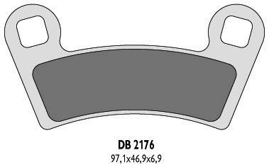 DELTA BRAKING KLOCKI HAMULCOWE KH456 -ZASTĘPUJĄ DB2176MX-D ORAZ DB2176QD-D