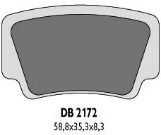 DELTA BRAKING KLOCKI HAMULCOWE KH463 KTM QUAD-ZASTĘPUJĄ DB2172MX-D ORAZ DB2172QD-D