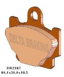 DELTA BRAKING KLOCKI HAMULCOWE KH81 - ZASTĘPUJĄ DB2167MX-D I DB2167QD-D