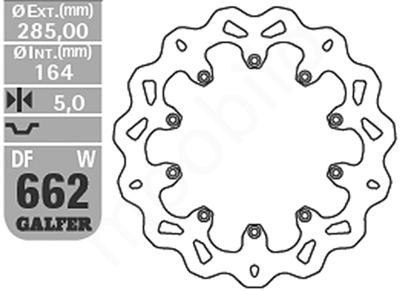 GALFER TARCZA HAMULCOWA BMW K 75C/RT/S 94-96 PRZÓD, 100 84-93, K1100 92-00