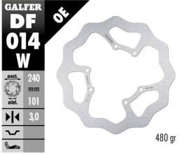 GALFER TARCZA HAMULCOWA PRZÓD HONDA CR 125R/250R 95-07, 500 95-00, CRF 250R
