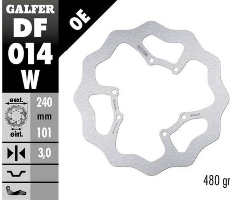 GALFER TARCZA HAMULCOWA PRZÓD HONDA CR 125R/250R 95-07, 500 95-00, CRF 250R GALFER TARCZA HAMULCOWA PRZÓD HONDA CR 125R/250R 95-07, 500 95-00, CRF 250R