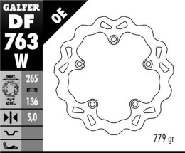 GALFER TARCZA HAMULCOWA TYŁ BMW F 650GS 800/K1200/R1200