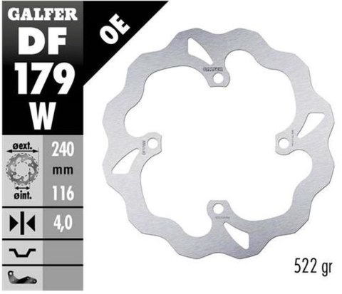 GALFER TARCZA HAMULCOWA TYŁ KAWASAKI KX 125/250 03-, 250F/450F 04-19, SUZUK GALFER TARCZA HAMULCOWA TYŁ KAWASAKI KX 125/250 03-, 250F/450F 04-19, SUZUK