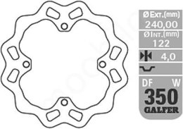 GALFER TARCZA HAMULCOWA TYŁ SUZUKI RMZ 450 06-18