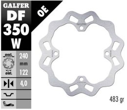 GALFER TARCZA HAMULCOWA TYŁ SUZUKI RMZ 450 06-18