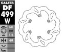GALFER TARCZA HAMULCOWA TYŁ YAMAHA YZF/WRF 250/426/450 02-15