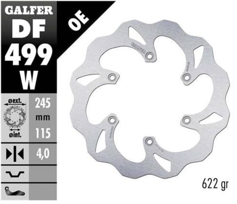 GALFER TARCZA HAMULCOWA TYŁ YAMAHA YZF/WRF 250/426/450 02-15 GALFER TARCZA HAMULCOWA TYŁ YAMAHA YZF/WRF 250/426/450 02-15