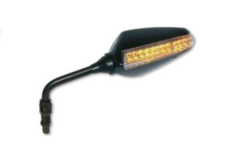 FAR LUSTERKO LEWE Z KIERUNKOWSKAZEM LED BLACK