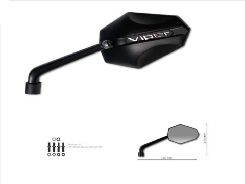 FAR LUSTERKO PRAWE VIPER ALUMINIUM BLACK 7204