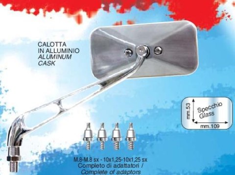 FAR LUSTERKO UNIWERSALNE CZARNY L/P 4SZT ADAPTERÓ