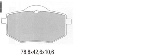 GALFER KLOCKI HAMULCOWE KH136 PÓŁMETALICZNE