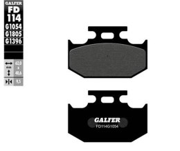 GALFER KLOCKI HAMULCOWE KH152 PÓŁMETALICZNE, TYŁ