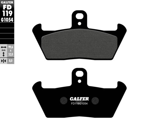 GALFER KLOCKI HAMULCOWE KH163