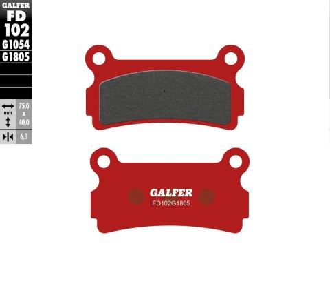 GALFER KLOCKI HAMULCOWE KH164 TRIAL