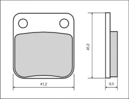 KLOCKI HAMULCOWE KH54 KH257